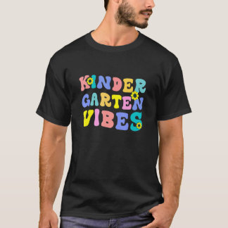 Terug naar school kleuterklas sfeer leerling leraa t-shirt