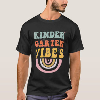 Terug naar school kleuterklas sfeer retro leraar W T-shirt