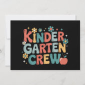 Terug naar school kleuterleidster crew kaart (Voorkant)