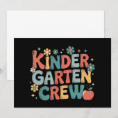 Terug naar school kleuterleidster crew kaart (Voorkant / Achterkant)