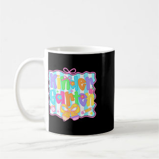 Terug naar school kleuterleraar Coquette Preppy Koffiemok