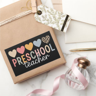 Terug naar school kleuteronderwijs  rechthoekige sticker