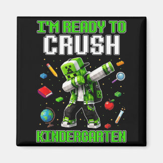 Terug naar school kleuters gamers eerste dag magneet