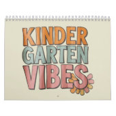 Terug naar school kleuterschool Pre K eerste klas Kalender (Hoes)