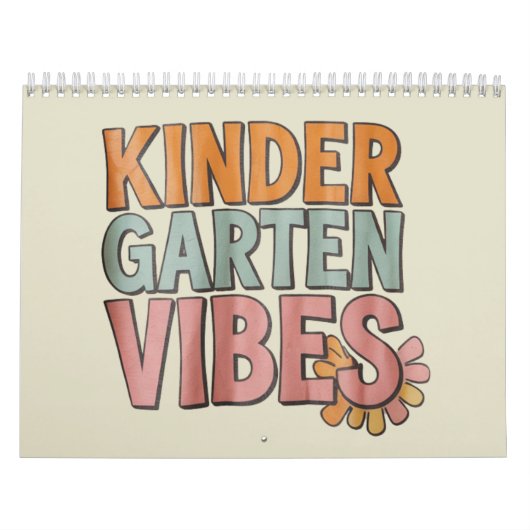 Terug naar school kleuterschool Pre K eerste klas Kalender (Hoes)