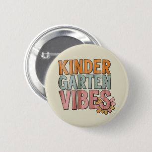 Terug naar school kleuterschool Pre K eerste klas Ronde Button 5,7 Cm