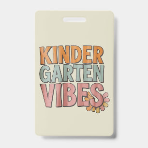 Terug naar school kleuterschool Pre K eerste leerj Badge