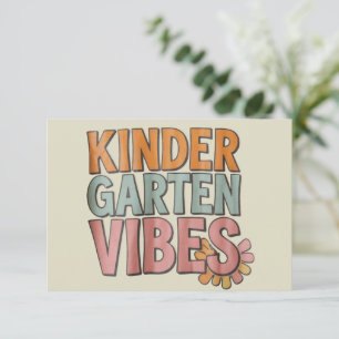 Terug naar school kleuterschool Pre K eerste leerj Bedankkaart