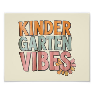 Terug naar school kleuterschool Pre K eerste leerj Foto Afdruk
