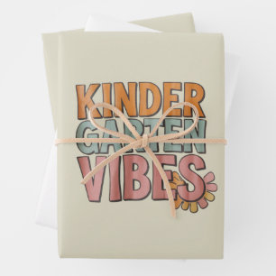 Terug naar school kleuterschool Pre K eerste leerj Inpakpapier Vel