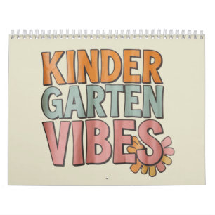 Terug naar school kleuterschool Pre K eerste leerj Kalender
