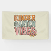 Terug naar school kleuterschool Pre K eerste leerj Spandoek (Horizontaal)