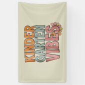 Terug naar school kleuterschool Pre K eerste leerj Spandoek (Verticaal)