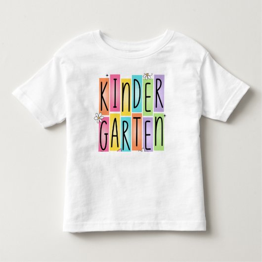 Terug naar school kleuterschool T-shirt (Voorkant)
