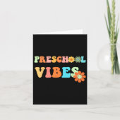 Terug naar school kleuterschool vibes Eerste dag v Kaart (Voorkant)