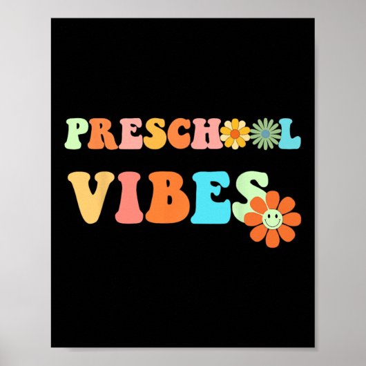 Terug naar school kleuterschool vibes Eerste dag v Poster (Voorkant)