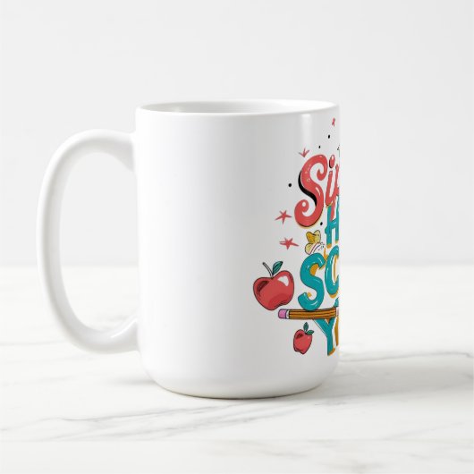 "Terug naar School Koffie Mok - Sip Hooray voor th (Links)