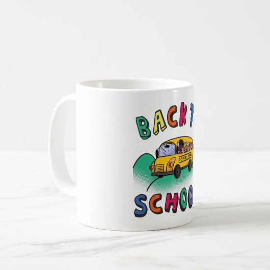 Terug naar school koffiemok (Voorkant links)