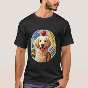 Terug naar school Krulhaar retriever Hond Jongens  T-shirt