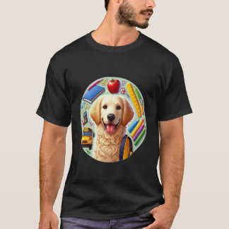 Terug naar school Krulhaar retriever Hond Jongens  T-shirt
