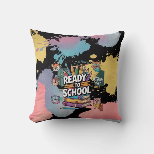 Terug naar school kussen (Voorkant)