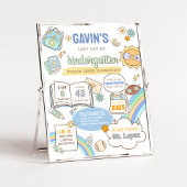 Terug naar school Laatste dag bord Poster