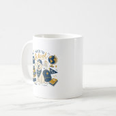 Terug naar school Labrador Retro Koffiemok (Voorkant links)