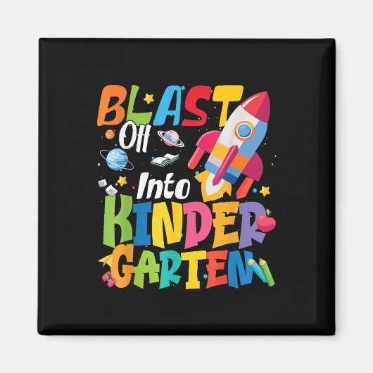 Terug naar school lancering in de kleuterklas Cute Magneet (Voorkant)