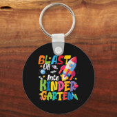 Terug naar school: lancering naar de kleuterschool sleutelhanger (Voorkant)