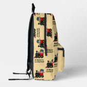 Terug naar School Learning Train (naam toevoegen) Bedrukte Rugzak (Links)