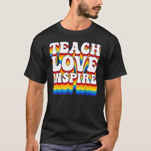 Terug naar school leer ik de liefde van het Inspir T-shirt (Voorkant)