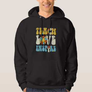 Terug naar school Leer Liefde Inspireren Retro Ler Hoodie