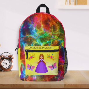 Terug naar School Lefty Girls Princess Naam Rugzak