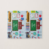 Terug naar school legpuzzel (Horizontaal)