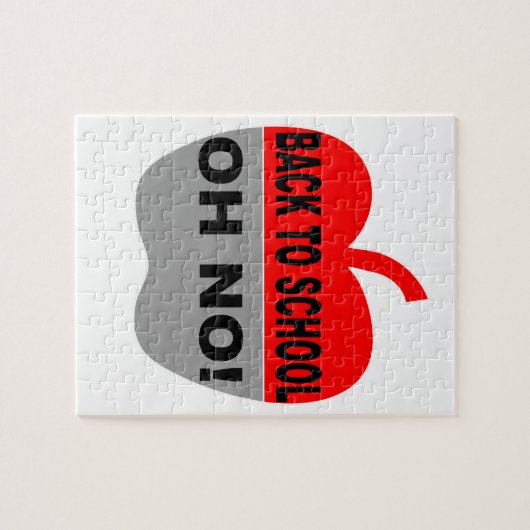 Terug naar school legpuzzel (Horizontaal)