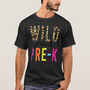 Terug naar school leraar Dol op Pre K Luipaard T-shirt