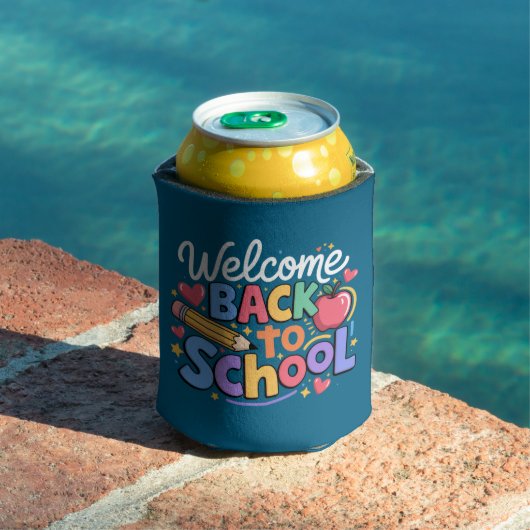 Terug naar school leraar eerste schooldag grappig blikjeskoeler (Insitu Zwembad)
