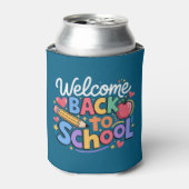 Terug naar school leraar eerste schooldag grappig blikjeskoeler (Blikje Voorkant)