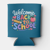 Terug naar school leraar eerste schooldag grappig blikjeskoeler (Voorkant)