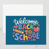 Terug naar school leraar eerste schooldag Grappig Kaart (Voorkant / Achterkant)