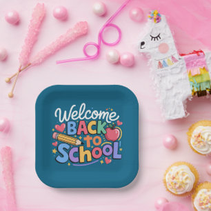 Terug naar school leraar eerste schooldag Grappig Papieren Bordje