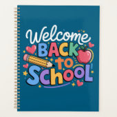 Terug naar school leraar eerste schooldag Grappig Planner (Voorkant)