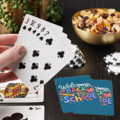 Terug naar school leraar eerste schooldag Grappig Pokerkaarten (Insitu)