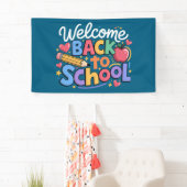 Terug naar school leraar eerste schooldag Grappig Spandoek (Insitu)