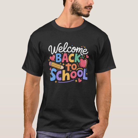 Terug naar school leraar eerste schooldag Grappig T-shirt (Voorkant)