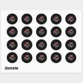 Terug naar school Leraar Groep - Grappig Leraar Te Ronde Sticker (Vel)