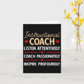 Terug naar school Leraar Instructiecoach Kaart (Gele Bloem)