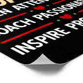 Terug naar school leraar instructiecoach poster (Hoek)