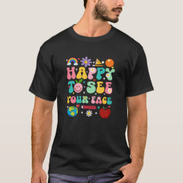 Terug naar school leraar leerling blij je gezicht  t-shirt