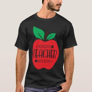 Terug naar school Leraar Leven Appel grappige Lera T-shirt